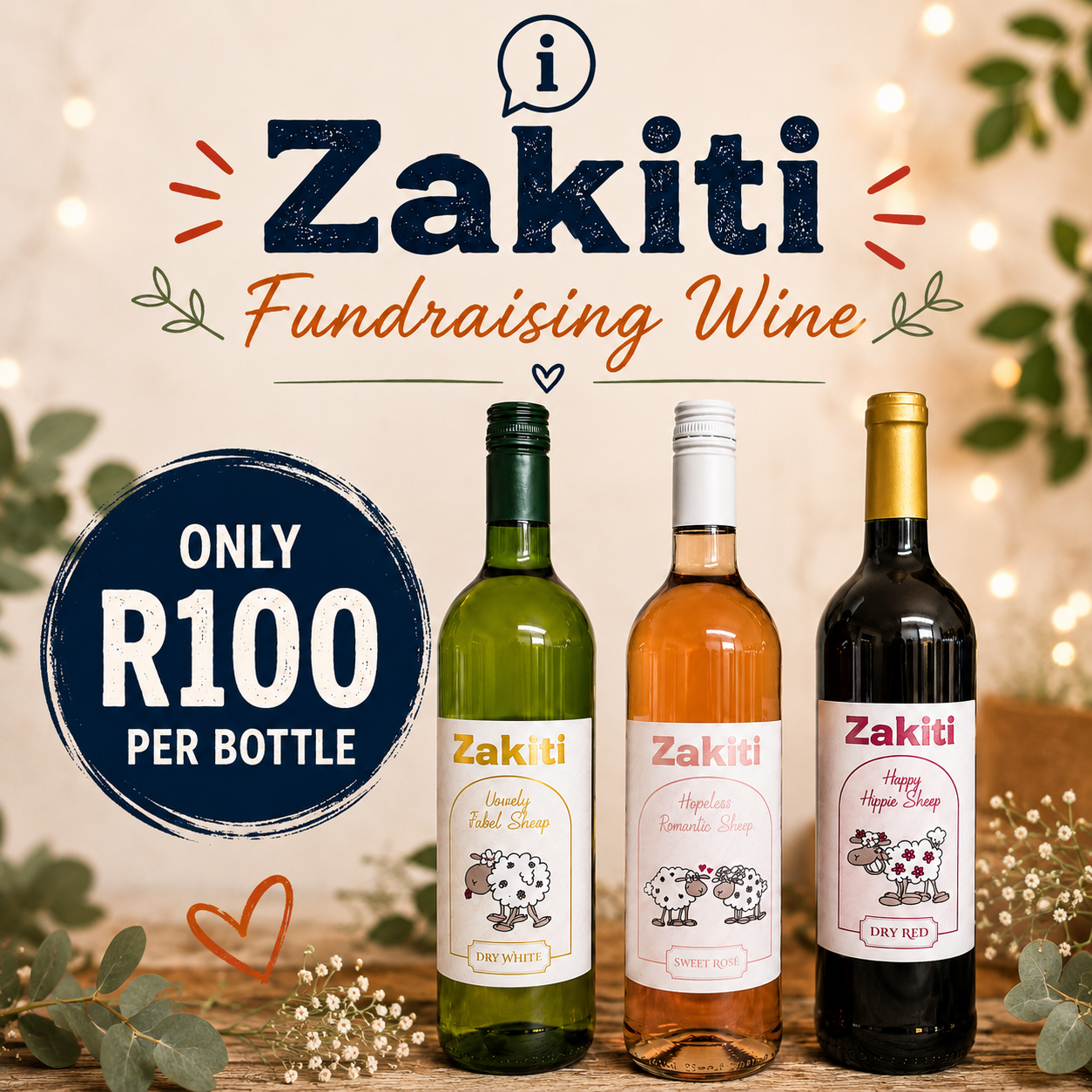 Zakiti Fees 2026 Fundraising Wine